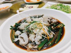 热炝蚌片捞秋葵-四季暖堂·融合江浙菜(N1955创业园店)