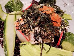 煎金枪鱼配黑米-Wagas沃歌斯(百盛优客店)