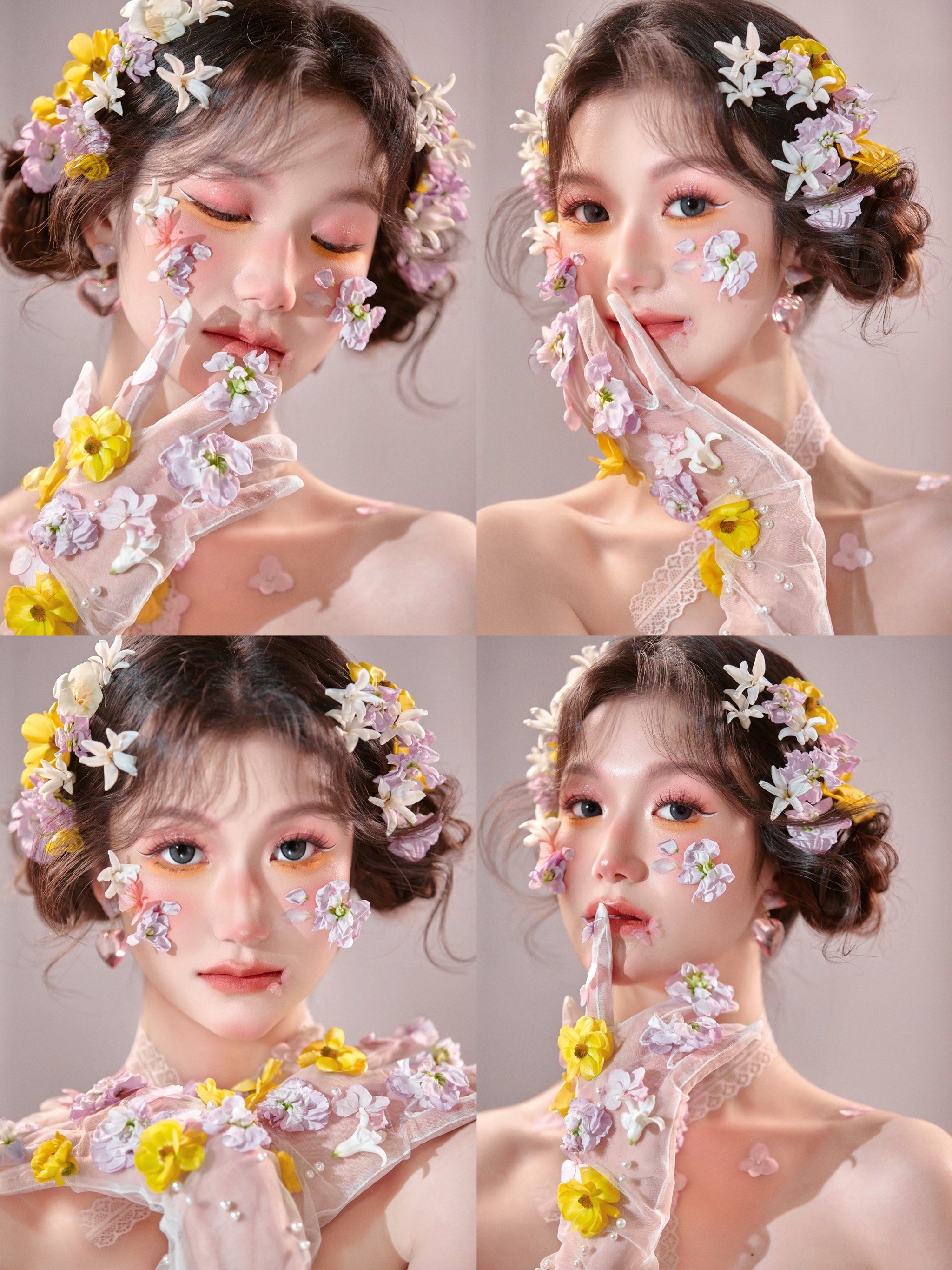 森系鲜花妆🌸春日易碎感精灵造型