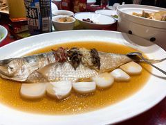 鸡油花雕蒸鲥鱼-和记小菜(东方店)