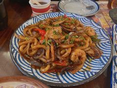 关西虾仁秘炒乌冬-仙隐小鹿料理食堂(沙市人信汇店)