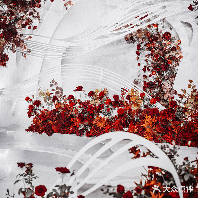 红白搭配现代简约婚礼💒