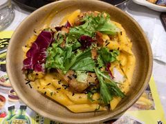 鸡扒菌菇意大利通心粉-西语·炭烧牛排(卓越中寰店)