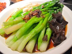 白灼菌菇菜心-新白鹿餐厅(虹桥南丰城店)