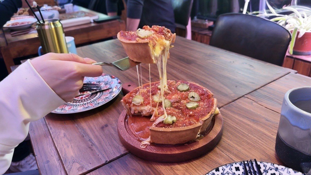 抖音爆火的超级碗披萨, 有点失望啊