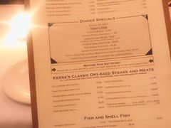 菜单-Keens Steakhouse