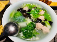 青菜肉圆粉丝汤-老头儿油爆虾(星光一期店)