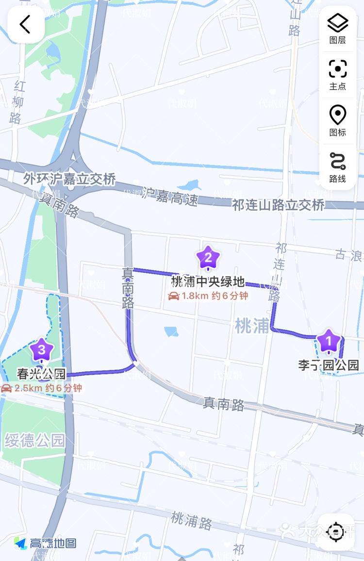 上海市普陀区桃浦地图图片