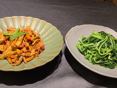 天目山石竹笋爆炒盐泥肉-A One Kitchen·南京精菜馆(德基广场店)