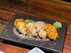 火炙三文鱼寿司四味-鸟鹏烧鸟居酒屋(熙龙湾店)