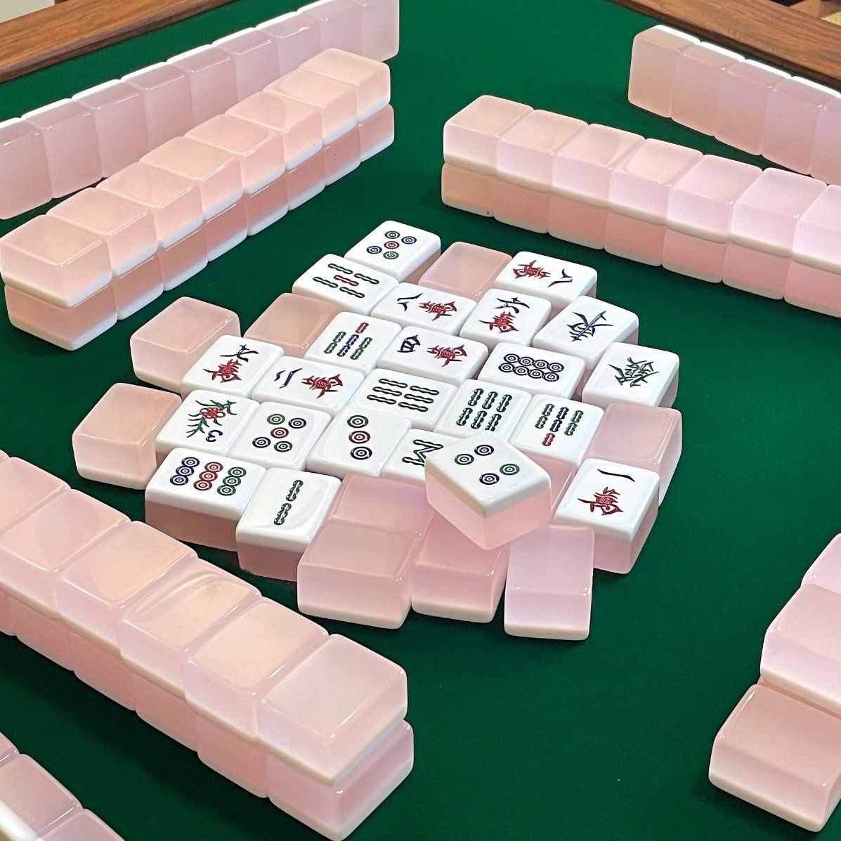 果冻粉麻将,像水晶一样