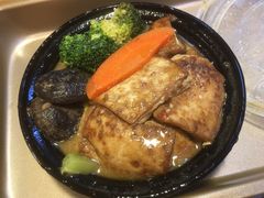 烧汁豆腐煲烩饭-禅悦素食