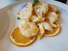 芒果芥末虾丸子-味钱塘·钱塘渔鲜·地道江浙菜(宋城店)