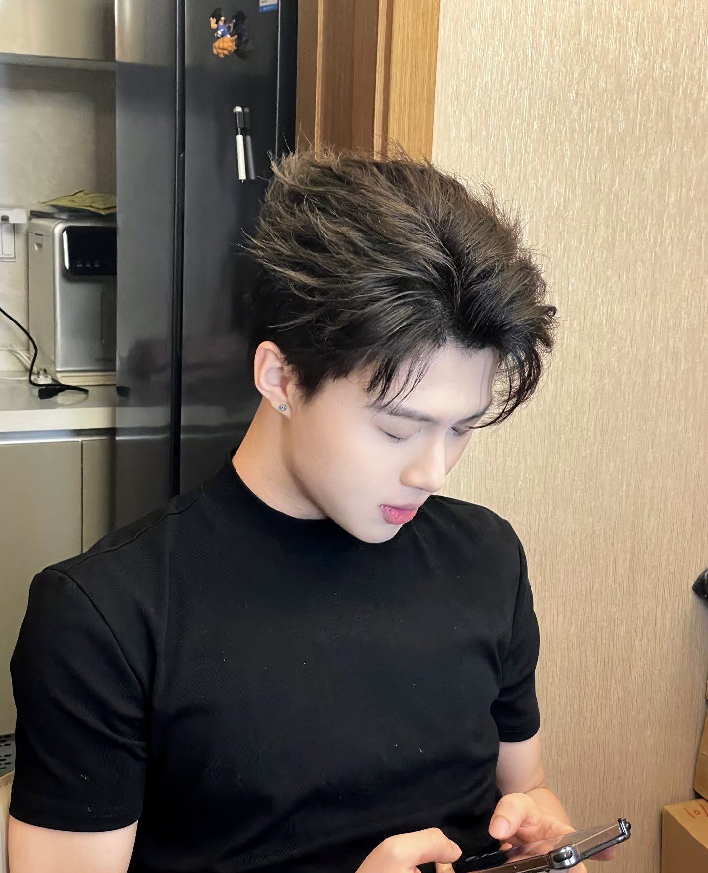 男生发型 #龙须背头 #昆明女发型师文艺 #根据脸型设计发型