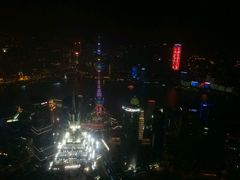 夜景-上海环球金融中心云端足球盛典