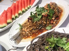 蒜爆鱼-杨氏青龙虾·羊蝎子(托乐嘉店)