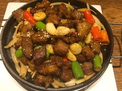铁板孜然肉-双合园·海鲜水饺青岛菜(品牌首店)