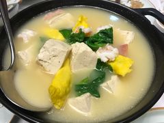 上汤炖蛋饺柴锅豆腐-到家尝北京菜(西坝河店)