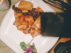 牛仔骨炒年糕-绿茶餐厅(广州天河城店)