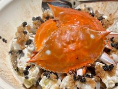 干巴菌生焗海白蟹-杭州西湖柳莺里酒店·闻莺厅