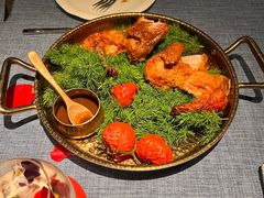 烤散养春鸡配黑胡椒汁-弦月窗LUNETTE BY AMANDA(复兴路店)