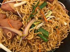 铁板午餐肉炒公仔面-明园茶餐厅(沙头角店)