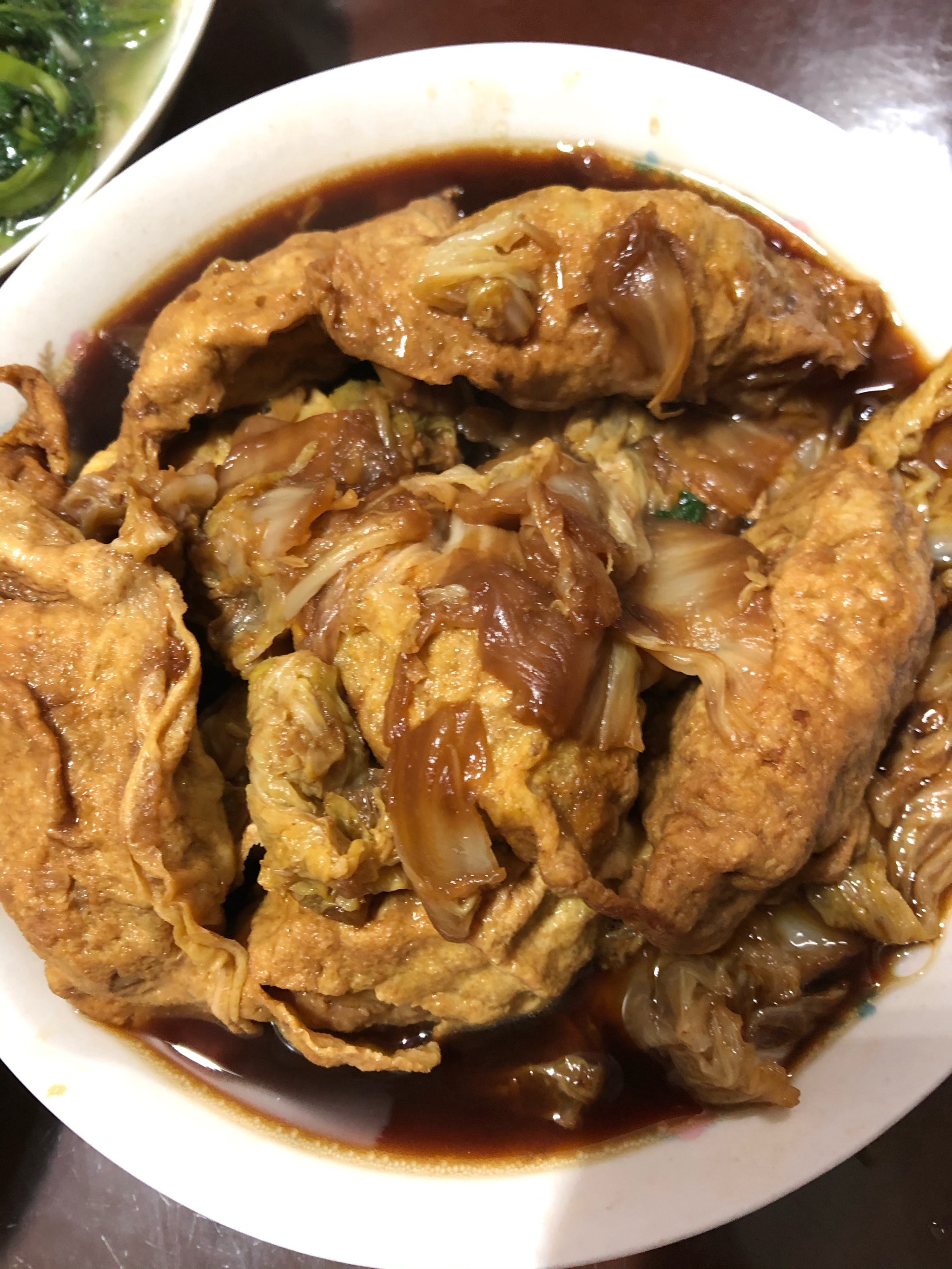 大白菜烧蛋饺图片