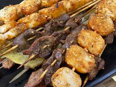 烤年糕-宝记烧烤·碳锅羊肉·羊蝎子火锅·夜食社(文体路创始店)