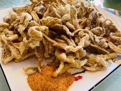 软炸鲜蘑-黄家饺子东北特色菜馆(湖滨商业街店)