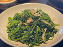 马拉盏炒通菜-大头虾越式风味餐厅(光明广场店)