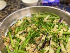 肉酱蒸茄瓜豆角-祈胜邨•顺德鱼生•顺德菜(容桂店)