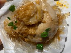 蒜蓉粉丝蒸扇贝-悦海·家宴·冰花皮皮虾大锅贴(宝龙店)