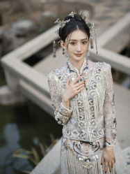 -懿沉香中式嫁衣礼服秀禾服龙凤褂马来褂旗袍总店