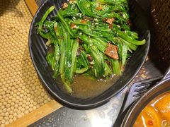 豆豉鲮鱼油麦菜-潮十三潮汕砂锅粥(高新四路大都荟店)