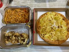 超值榴莲菠菠块块果肉披萨-必胜客(龙吴宅急送店)