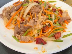 水炒羊肉片-清真宏玉祥黄门脸餐厅(华荫东里店)