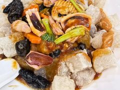三鲜焖子-日月昇渔家菜·海肠捞饭·大连海鲜(星海公园店)