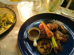 澳洲谷饲肉眼牛排配烤蔬菜土豆泥-花·fleur古董西餐厅(西城夜未央店)