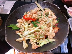 干锅有机花菜-老头儿油爆虾·知味杭州(爱琴海购物中心)