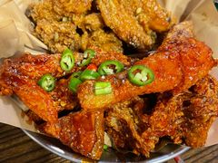 炸鸡一半一半-富乐满韩国正宗炸鸡韩国料理(虹泉路店)