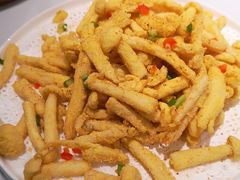 椒盐海鲜菇-宝轩渔府·老字号海鲜·正宗津菜(水上店)