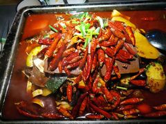 毛血旺烤鱼-探鱼·鲜青椒爽麻烤鱼(增城东汇城店)