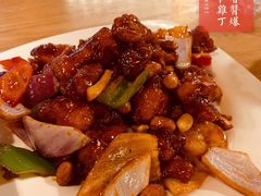 椒香虾仁爆鸡球-陈傻子餐厅(世纪都会店)