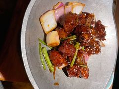 蒜香蜜汁排骨-绿茶餐厅
