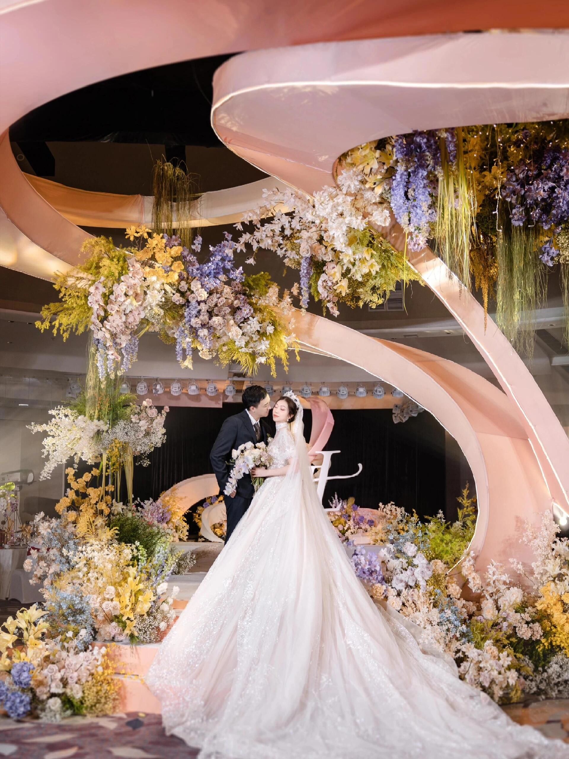 超高人气之活力橘粉色系婚礼💖上海婚礼