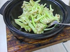 虾酱啫台山菜花-何煲强·煲仔饭·啫啫煲顺德老字号(上下九店)