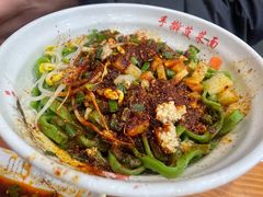 油泼面-手擀菠菜面(西康路店)