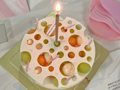 双色蜜瓜啫喱蜜蛋糕-福气鲜活面包·生日蛋糕