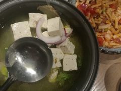 天池鸡汤煨孜然豆腐-大巴扎的姑娘(荣盛时代广场店)