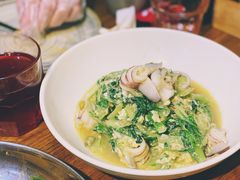 笔管鱼炒小白菜-必点海鲜·鲅鱼水饺(鞍山西道店)